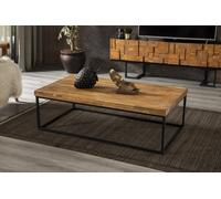 Table basse moderne en bois Meubles de salon Table de rangement en bois massif Loft-