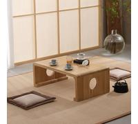 Table basse moderne en bois pour assise au sol, salon ou bureau à thé