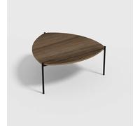 Table Basse en bois "Lenny" - 89 x 90 x 40 cm - Noyer