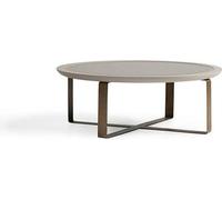 Table basse Moderne Table d'appoint Table de salon Beige Métal