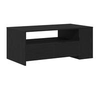 Table basse en chêne noir 102x55x43,5 cm en bois reconstitué