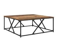 vidaXL Table basse Bois ancien 100 x 100 x 40 cm – Bois d'ingénierie, Moderne