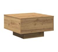 Table basse moderne - vidaXL - Chêne artisanal - 55x55x31 cm - Montage facile - Surface en bois d'ingénierie