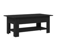 Table basse moderne - vidaXL - Chêne noir - 102x55x42 cm - Bois d'ingénierie - Rangement fonctionnel - Rectangulaire