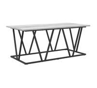 vidaXL Table basse gris sonoma 100x50x40 cm en bois d'ingénierie et métal