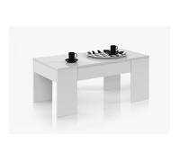 Table Basse modulable coloris blanc artic - 45 x 100 x 50 cm