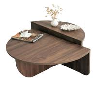 Table basse modulable couleur noyer MILA