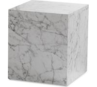 Table basse MONOBLOC WOHNLING Blanc Aspect marbre 40 cm Table de salon Table basse