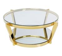 Kare Design Table Basse Monocolo 90cm dorée