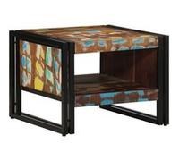 Table basse 50x50x38 cm bois de manguier massif brut table latérale vidaXL