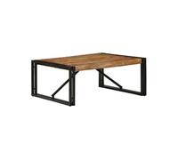 vidaXL Table basse multicolore en bois de récupération massif 80x80x35 cm