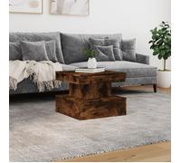 Table basse - MXZZAND - OWL114163 - Chêne fumé - 50x50x40 cm - Lumières LED RVB
