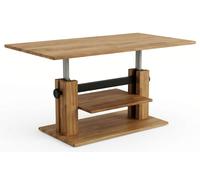 Table Basse Nagold Feldmann-Wohnen Chêne Massif Huile 110x62x48-64cm Réglable