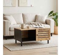 Table basse Naturel 80 x 50 x 40 cm Bois de mangue massif vidaXL