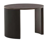 Table Basse Nervurée "Bristol" 60cm Marron