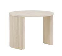 - Table basse ronde ø60 cm Bristol bois blanchi