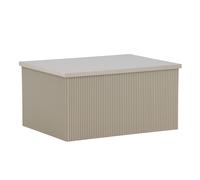 Paris Prix Table basse Lenox nervurée 80 cm beige