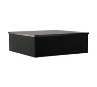 Table Basse Nervurée "Lenox" 90cm Noir