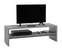 IDIMEX Table Basse Noelle, Table de Salon rectangulaire ou Meuble TV de 120 cm avec 1 étagère Espace de Rangement Ouvert, en mélaminé décor béton