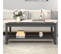 Table Basse Noir 50x50x45 cm Bois Massif de Pin Table d’Appoint Salon vidaXL