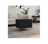 Table basse Noir 60x44,5x45 cm Bois d ingénierie