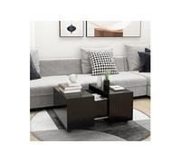 vidaXL Table basse Noir 60x60x38 cm Aggloméré