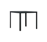 Table basse Noir 78x78x74 cm PEHD Aspect de bois