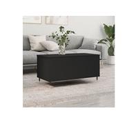 Vidaxl Table Basse Noir 90x44,5x45 Cm Bois D'ingénierie Multicolore