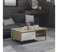 Table Basse Noir 90x60x35 cm Aggloméré Table d'Appoint Canapé Salon vidaXL