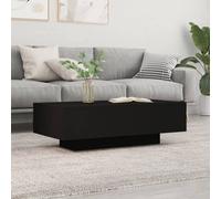 vidaXL Table basse noir 100x49,5x31 cm bois d'ingénierie 833890