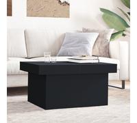 Table basse noire 100x55x40 cm bois composite