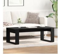 vidaXL Table basse noire en chêne – Bois d'ingénierie 102x50x35 cm