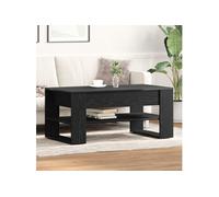 vidaXL Table basse noire en chêne 102×55×45 cm Bois d'ingénierie