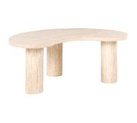 Table basse NOMA 52 cm 89 cm Effet travertin