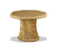 Table Basse Octogonale Bambou 60 X 60 X 45 Cm Marron