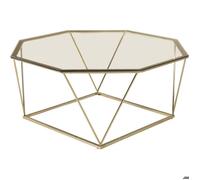 Table basse octogonale en verre Osterlen