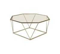 Furniture Fashion - Table basse octogonale en verre Osterlen Cuivre G