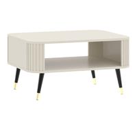 Table Basse Onyx Salon 80x60x42cm MDF Rectangle Couleur Cachemire Or