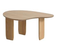 Table basse organique en bois 80 cm - Aria