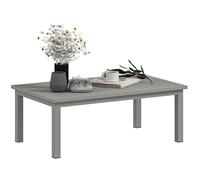 Table basse Outsunny Aluminium 100x60x37cm gris