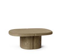 Table Basse Ovale Alder Gris Terre