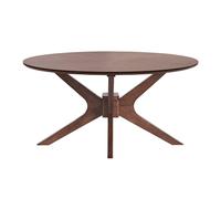 Miliboo - Table basse ovale bois foncé noyer L90 cm DIELLI