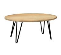 Table basse ovale bois manguier massif l100 cm vibes