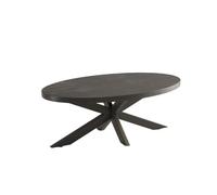 Table basse ovale collection MADEIRO noir.