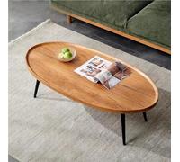 Table Basse Ovale Design Gain de Place pour Petits Salons et Chambres à Coucher Meuble Moderne et Fonctionnel pour Espace Limité