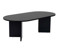 Table basse ovale en aggloméré coloris noir L119 cm - IRIS