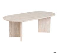 Table basse ovale en aggloméré coloris travertin L119 cm - IRIS