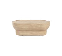 Table basse ovale en béton beige Noble