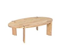 Table basse ovale en bois d'acacia naturel 120cm