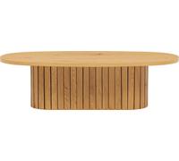 Table basse ovale en mélaminé bois - Oviala Elena